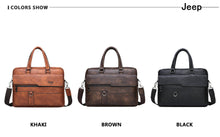 Lade das Bild in den Galerie-Viewer, JEEP BULUO Men Briefcase Leather Handbag【3 Colors】 Blossom Online UG