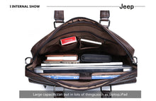 Lade das Bild in den Galerie-Viewer, JEEP BULUO Men Briefcase Leather Handbag【3 Colors】 Blossom Online UG