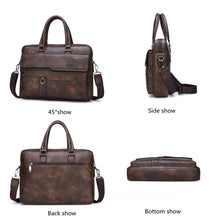 Lade das Bild in den Galerie-Viewer, JEEP BULUO Men Briefcase Leather Handbag【3 Colors】 Blossom Online UG