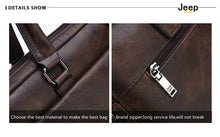 Lade das Bild in den Galerie-Viewer, JEEP BULUO Men Briefcase Leather Handbag【3 Colors】 Blossom Online UG
