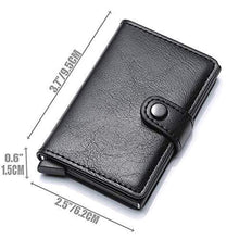 Lade das Bild in den Galerie-Viewer, RFID Card Holder Business Wallet【Black and Coffee Colors】 Blossom Online UG