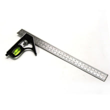 Load image into Gallery viewer, ADJUSTABLE 300mm (12") ENGINEERS COMBINATION TRY SQUARE SET RIGHT ANGLE