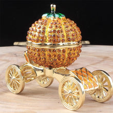Load image into Gallery viewer, Boîte à Bijoux en Strass de Voiture de Citrouille ciaovie