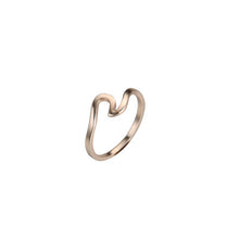 Lade das Bild in den Galerie-Viewer, Wave Ring Ocean Sea Beach Finger Cute Rose Gold Silver Color cjdropshipping