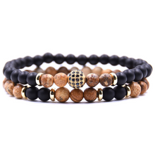 Lade das Bild in den Galerie-Viewer, Natural Stone Bracelet Set Micro Zircon Bracelet cjdropshipping