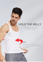 Lade das Bild in den Galerie-Viewer, Men's Slimming Body Shaper Vest Shirt Abs Abdomen Slim【White Color】 Blossom Online UG