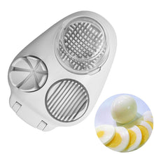Lade das Bild in den Galerie-Viewer, Multi egg slicer Three-in-one Egg Multi-function Fancy Egg Cutter Food Divider Egg Cutter Tool