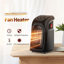 Lade das Bild in den Galerie-Viewer, Winter Air Heater Fan Heater Electric Home Heaters Mini Room Air Wall Heater Ceramic Heating Warmer Fan For Home Office Camping cjdropshipping