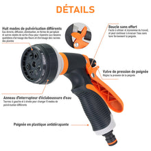 Lade das Bild in den Galerie-Viewer, Pistolet d'arrosage à Haute Pression Réglable pour l'arrosage de Jardin ciaovie