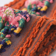 Load image into Gallery viewer, Chaussettes à Fleurs Brodées Vintage (5 paires) ciaovie