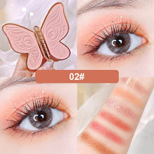 Load image into Gallery viewer, New Fashion 6 Colors Butterfly Eye Shadow Palette Glitter Shimmer Matte Eyes Makeup Waterproof Long-lasting Easy to Color TSLM2