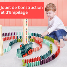 Lade das Bild in den Galerie-Viewer, Ensemble de Blocs de Train Domino Jouet de Construction et d'Empilage ciaovie
