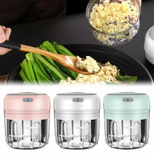 Lade das Bild in den Galerie-Viewer, 100/250ml Mini USB Wireless Electric Garlic Masher Press Mincer Vegetable Chili Meat Grinder Food Chopper Kitchen Tools eprolo