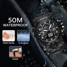 Lade das Bild in den Galerie-Viewer, Men's TVOVT Waterproof Double Dial Led Sport Watch Blossom Online UG
