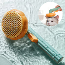 Lade das Bild in den Galerie-Viewer, New Pet Cat Brush Hot Selling Hand-held Steel Wire Self-cleaning Comb Looper For Hair Removal cjdropshipping