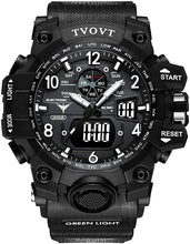 Lade das Bild in den Galerie-Viewer, Men's TVOVT Waterproof Double Dial Led Sport Watch Blossom Online UG