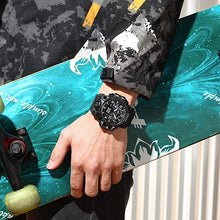 Lade das Bild in den Galerie-Viewer, Men's TVOVT Waterproof Double Dial Led Sport Watch Blossom Online UG
