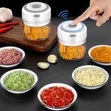 Lade das Bild in den Galerie-Viewer, 100/250ml Mini USB Wireless Electric Garlic Masher Press Mincer Vegetable Chili Meat Grinder Food Chopper Kitchen Tools eprolo