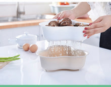 Lade das Bild in den Galerie-Viewer, Plastic Wash Vegetable Fruit Basket Platter Drain Basket Detachable Kitchen Colander Fruit Plate Vegetable Basket Kitchen Tools