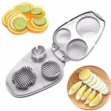 Lade das Bild in den Galerie-Viewer, Multi egg slicer Three-in-one Egg Multi-function Fancy Egg Cutter Food Divider Egg Cutter Tool