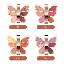 Load image into Gallery viewer, New Fashion 6 Colors Butterfly Eye Shadow Palette Glitter Shimmer Matte Eyes Makeup Waterproof Long-lasting Easy to Color TSLM2