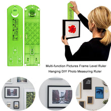 Lade das Bild in den Galerie-Viewer, New DIY Photo Frame Level Ruler Picture Frame Hanger Hooks Easy Wall Hanging Tools Photo Hang Levels Ruler Multi-Tool Dropshippe