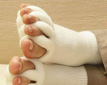 Lade das Bild in den Galerie-Viewer, 1Pair Foot Massager Socks Finger Separator Massage Sleeping Health Foot x