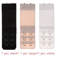 Lade das Bild in den Galerie-Viewer, 2 Hook Bra Extender For Women's Elastic Bra Extension Strap Hook Clip Expander Adjustable Belt Buckle Intimates 1/3/4 Pcs OMG Shop Zone