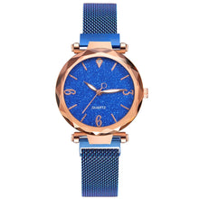 Lade das Bild in den Galerie-Viewer, Rose Gold Women Watch 2021 Top Brand Luxury Magnetic Starry Sky Lady Wrist Watch Mesh Female Clock For Dropship relogio feminino DSers