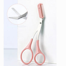 Lade das Bild in den Galerie-Viewer, Eyebrow Trimmer Scissor with Comb Facial Hair Removal Grooming Shaping Shaver Cosmetic Makeup Accessories DSers