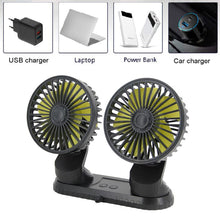 Load image into Gallery viewer, Car Dashboard Cooling Fan Adjustable USB Powered 3-Speed Blossom Online UG