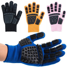 Lade das Bild in den Galerie-Viewer, Pet Glove Cat Grooming Glove Cat Hair Deshedding Brush Gloves Dog Comb For Cats Bath Clean Massage Hair Remover brushes Gentle OMG Shop Zone