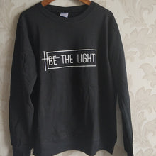 Load image into Gallery viewer, BE THE LIGHT Women Sweatshirt and Hoodies Pullover Crewneck Long Sleeved Harajuku Streetwear Faith Tumblr Christian Clothes Tops DSers