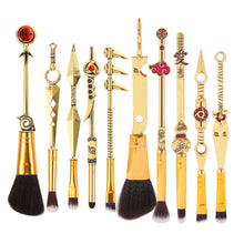 Lade das Bild in den Galerie-Viewer, 10pcs Anime Makeup Brushes Set Cosmetic Powder Eyeshadow Eyebrow Lip Make Up Tools Sharingan Akatsukic For Fans Brush Maquiagem OMG Shop Zone