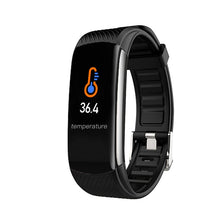 Lade das Bild in den Galerie-Viewer, Smart Watch Waterproof Wristband Body Temperature Monitoring Blood Pressure Heart Rate Smartband Bluetooth Smart Bracelet DSers