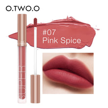 Load image into Gallery viewer, O.TWO.O Matte Velvet Liquid Lipstick Waterproof Rich Color Long Lasting Lips Makeup Lightweight Lip Gloss 12 Color OMG Shop Zone