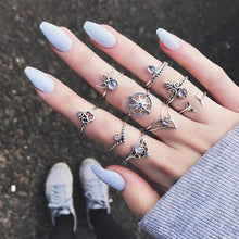 Lade das Bild in den Galerie-Viewer, 30 Styles of Trendy Boho Midi Knuckle Ring Set For Women Crystal Geometric Finger Rings Fashion Bohemian Jewelry DSers