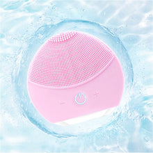 Lade das Bild in den Galerie-Viewer, Ultrasonic Silicone Electric Facial Cleansing Brush Sonic Face Cleanser Cleansing Skin Mini Washing Massager Brush Rechargeable DSers