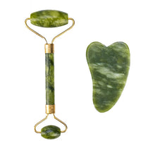 Lade das Bild in den Galerie-Viewer, Massage Roller For Face and Body Jade Stone Natural Scraper DSers