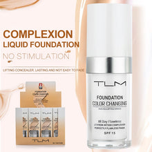 Lade das Bild in den Galerie-Viewer, TLM Liquid Foundation Temperature Change Complexion Concealer Hydrating Makeup Coverage Base Primer 10pc OMG Shop Zone