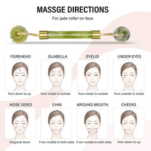 Lade das Bild in den Galerie-Viewer, Massage Roller For Face and Body Jade Stone Natural Scraper DSers