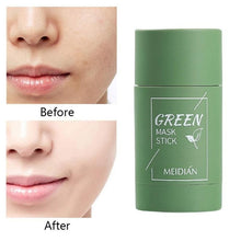 Lade das Bild in den Galerie-Viewer, Green Tea Cleansing Clay Stick Mask Acne Cleansing Beauty Skin Green Tea Moisturizing Hydrating Whitening Care Face DSers