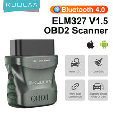 Lade das Bild in den Galerie-Viewer, ELM327 V1.5 OBD2 Scanner Bluetooth 4.0 OBD 2 Car Diagnostic Tool for IOS Android PC ELM 327 Scanner OBDII Reader