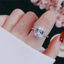 Load image into Gallery viewer, Bridal Wedding Anelli Trendy Jewelry Engagement Ring White Gold Color Anillos DSers