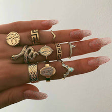 Lade das Bild in den Galerie-Viewer, 30 Styles of Trendy Boho Midi Knuckle Ring Set For Women Crystal Geometric Finger Rings Fashion Bohemian Jewelry DSers