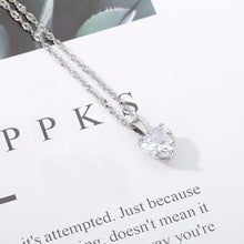 Lade das Bild in den Galerie-Viewer, Goth Heart Necklace For Women Lovers Gold Stainless Steel Chain Chocker Female Pendant Necklace Cute Zircon Heart Jewlery 2021 OMG Shop Zone