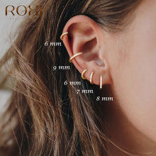 Lade das Bild in den Galerie-Viewer, Roxi 925 Sterling Silver Earrings For Women/Men Small Hoop Earrings Ear Bone aros Tiny Ear Nose Ring Girl aretes ear hoops A30 DSers