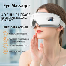 Lade das Bild in den Galerie-Viewer, 3D/4D Smart Eye Heating Massager Airbag Vibration with Bluetooth OMG Shop Zone