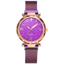 Lade das Bild in den Galerie-Viewer, Rose Gold Women Watch 2021 Top Brand Luxury Magnetic Starry Sky Lady Wrist Watch Mesh Female Clock For Dropship relogio feminino DSers