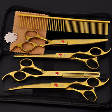 Lade das Bild in den Galerie-Viewer, Stainless Steel Pet Dogs Grooming Scissors Set(5pcs) OMG Shop Zone